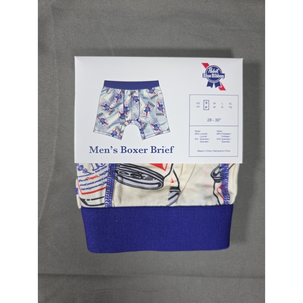 Men's‎ Fun Boxer Brief - Papst Blue Ribbon - S Small